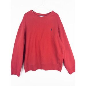 Polo by Ralph Lauren Red Crewneck Sweatshirt